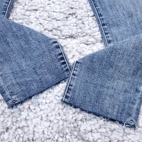 Stonefield Conrad Ankle High Rise Ankle Skinny Jeans Button Fly Raw Hem 32 x 27 - Picture 10 of 13